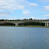Letmo betonovaný most na dálnici D3 přes rybník Koberný